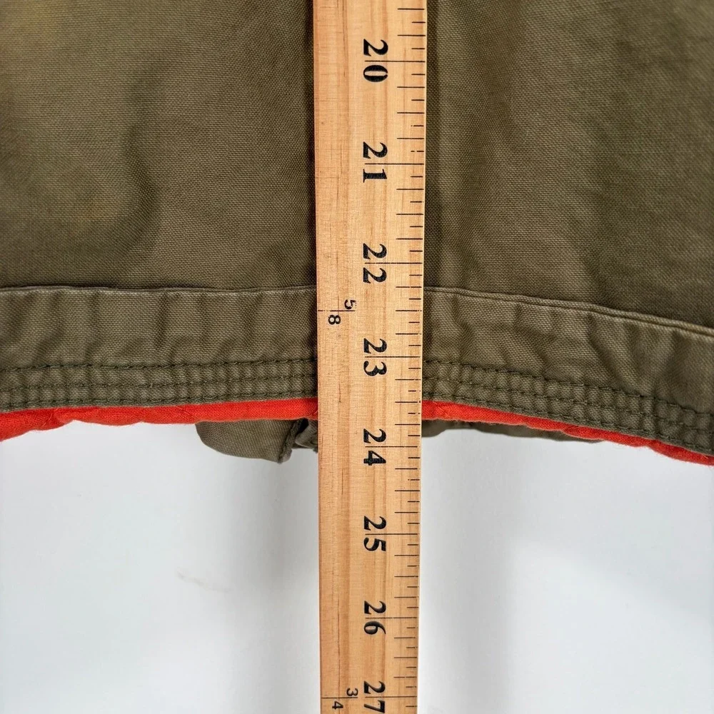 Gap Kids Field Jacket Kids XL 12 Brown Hooded Quilted Utility Military Coat